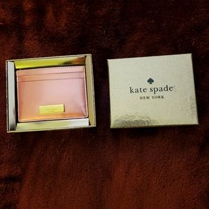 NWT Kate Spade Pink Card Holder